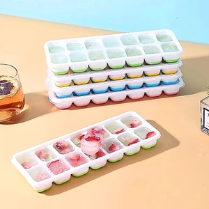 Khuôn Làm Đá Silicon Hộ Gia Đình Tự Chế Khay Đá Kem Tủ Lạnh Frozen Ice Cube Ice Box Ice Cube Dụng Cụ Tiện Dụng Cấp Thực Phẩm