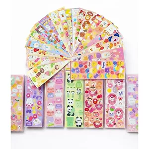 Bộ sticker lấp lánh , kícḣ thước 12cm x 4,3cm, 1 sét 20 tờ hình khác nhau