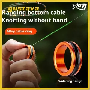 Dụng cụ thắt chặt cuộn dây câu GUSTAVA, Thiết bị thắt nút dây câu bảo vệ tay nhanh, Dụng cụ câu cá bằng hợp kim chống trượt di động chuyên nghiệp