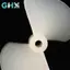GHX 1 Cặp D22mm / 26mm CW / CCW Điện Nylon Chống Đỡ Vít DIY Trắng Hai Lá Cánh Quạt Cho Rc Thuyền Mô Hình 2mm Trục VN