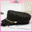 MYPANDA Mùa Thu Đông Dây Ngọc Trai Flat Top Mũ Hải Quân Thời Trang Mũ Beret Newsboy Mũ Berret Người Phụ Nữ Mũ Hình Bát Giác Mũ Thiết Kế Trang Phục Nữ.