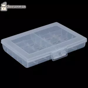 Cheenm Hữu Ích 1x Hộp Đựng Pin Nhựa Cứng Hộp Bảo Quản Cho 10 Pin AA / AAA VN