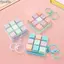 YUJUNI 4 Bàn Phím Chìa Khóa Đồ Chơi, Fidget Giải Nén Chống Căng Thẳng Ngón Tay Bàn Phím Trò Chơi Móc Khóa, Giảm Căng Thẳng Quà Tặng Giáng Sinh Nút DIY Keycap Túi Sáng Tạo Mặt Dây Chuyền Bé Trai Bé Gái