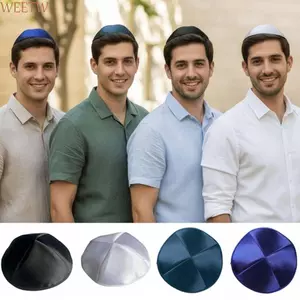Mũ vòm lụa WEETW, Mũ đầu lâu nhỏ bằng Satin cao cấp màu trơn, Mũ trang phục dân gian Thoải mái vừa vặn Nhẹ khâu tinh tế Mũ cổ điển Phong cách dân tộc