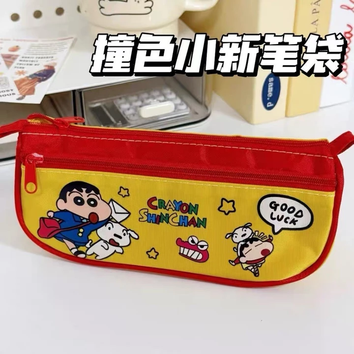 Hộp đựng bút chì Crayon Shin-chan Hộp đựng bút dung tích lớn Hộp đựng văn phòng phẩm Túi đựng mỹ phẩm Văn phòng phẩm Giải thưởng Quà tặng Đồ dùng học sinh Đồ dùng văn phòng Bắt đầu mùa học