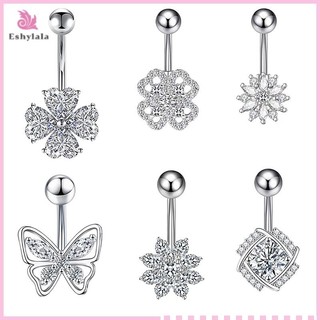 Cá Tính Gợi Cảm Trái Tim Bụng Nút Nhẫn Nữ Cô Gái Pha Lê Zircon Bụng Rốn Nhẫn Cơ Thể Trang Sức [MỚI]
