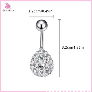 Cá Tính Gợi Cảm Trái Tim Bụng Nút Nhẫn Nữ Cô Gái Pha Lê Zircon Bụng Rốn Nhẫn Cơ Thể Trang Sức [MỚI]
