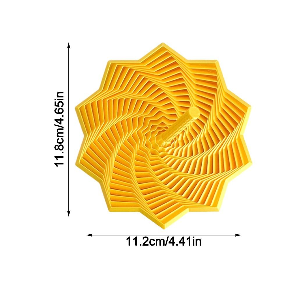 FAVORITEGOODS Ngôi sao Fidget giác quan mở rộng, có tay cầm Lục giác Fidget Fractal xoắn ốc, Đồ chơi thần tài PLA in hình sáng tạo cho văn phòng và trường học