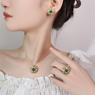 Nhà Trọ Phong Cách Mỹ Châu Âu Mới, Kim Cương Para Màu Xanh Lá, Phù Hợp Nữ