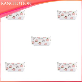 2 / 3 / 5 Trái Cây In Dây Kéo Túi Đựng Bút Học Sinh Hộp Đựng Văn Phòng Phẩm Vật Dụng Văn Phòng