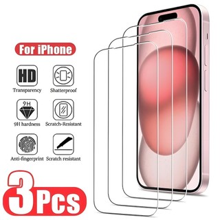 Phim bảo vệ kính HD 3 miếng, Thích hợp cho iPhone 17 Pro Max 16 15 14 13 12 11 Pro Max 6 6s 7 8 Plus X XS Max XR mini SE