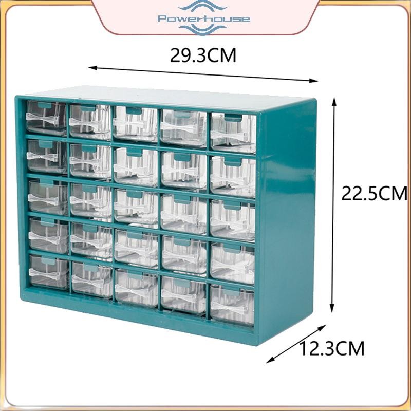 POWER 25 Hộp các bộ phận ngăn kéo đa lưới Hộp phân loại vít treo tường Hộp công cụ Hộp đựng linh kiện điện tử Hộp công cụ lưu trữ.