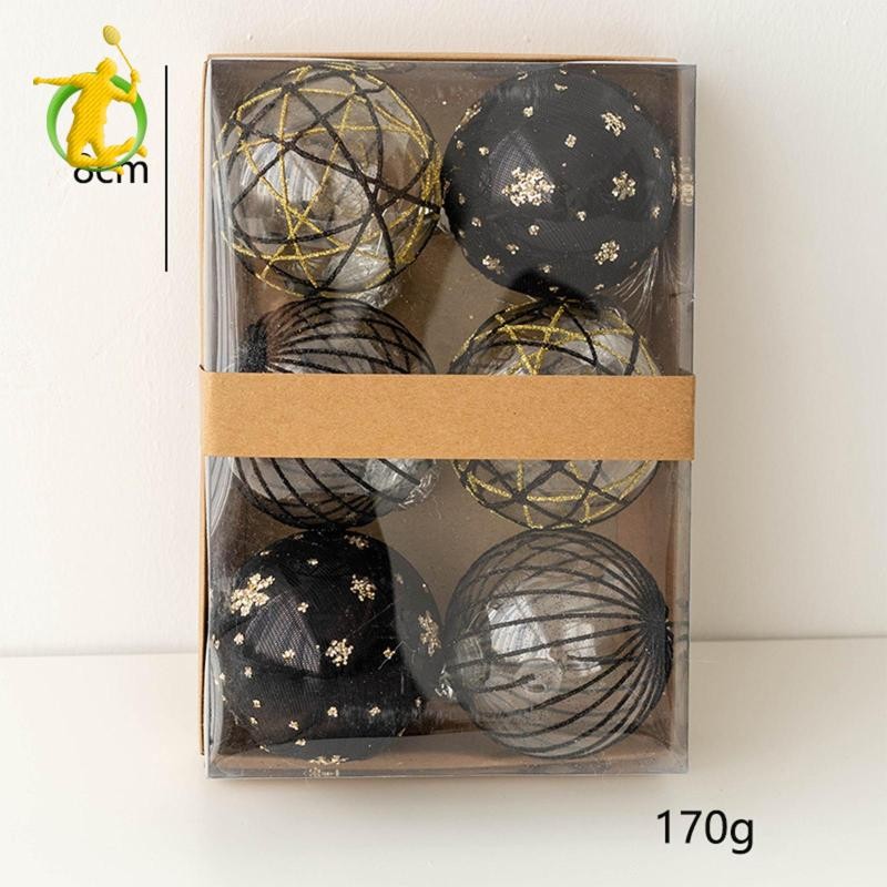 Bộ 6 Đồ Trang Trí Quả Bóng Giáng Sinh Halloween Vòng Hoa Sinh Nhật Trang Trí Cây Giáng Sinh