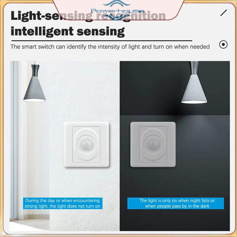 POWER AC 220V LED PIR Cảm Biến Chuyển Động Ánh Sáng Hồng Ngoại Phát Hiện Cơ Thể Con Người Tự Động Bật Tắt Đèn Thông Minh Cho Cầu Thang Hành Lang.