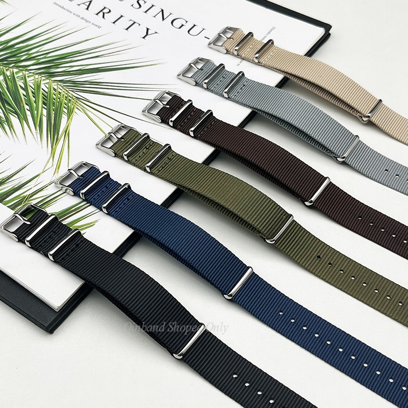 Trực tiếp tại nhà máy - Dây đeo đồng hồ Nylon NATO cho dây đeo đồng hồ SEIKO Diver Vòng đeo tay đồng hồ 18 / 20 / 22mm dành cho nam nữ