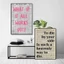 Poster retro màu hồng trích dẫn phổ biến poster nghệ thuật canvas thích hợp cho quán cà phê trang trí tường phòng quầy bar