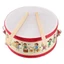CODECOVED Nhạc Cụ Tay Trống Đồ Chơi, Nhạc Cụ Gõ Hai Mặt Nhạc Cụ Đồ Chơi, Tambourine Montessori 6 Inch 8 Inch Học Gỗ Trẻ Em Trống Đồ Chơi Trẻ Em Bé