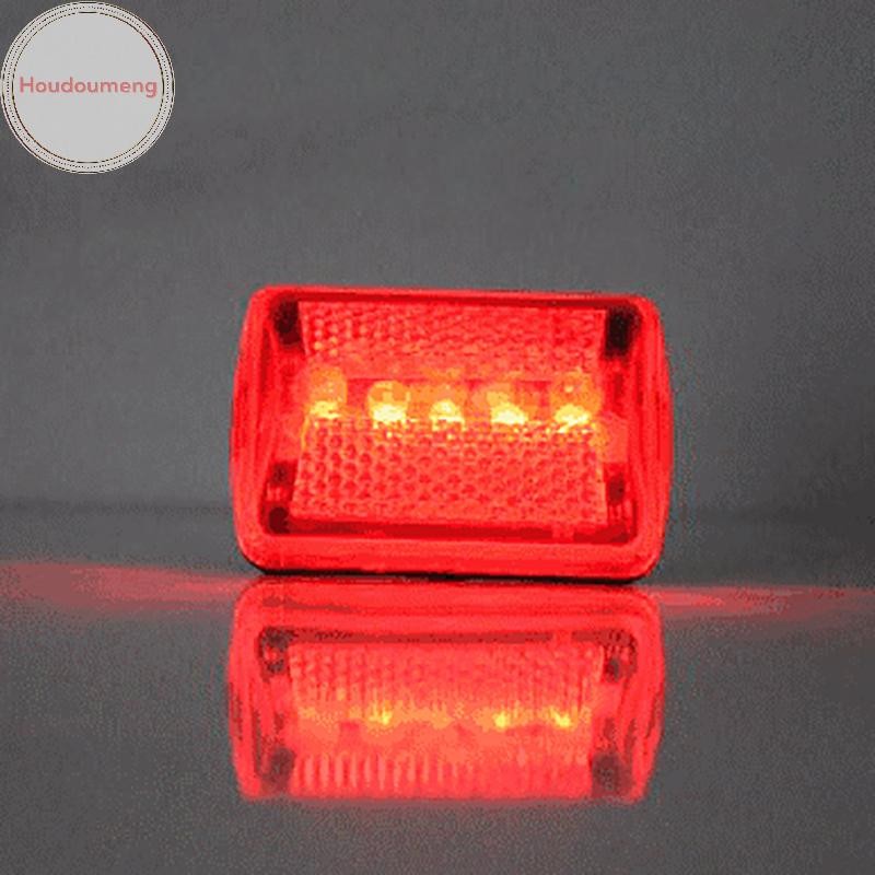 Đèn hậu xe đạp màu đỏ Hodou 5 LED nhấp nháy, chạy pin AA, an toàn ban đêm, đèn cảnh báo VN