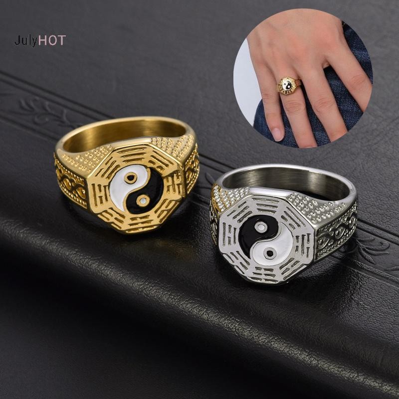 Nhẫn Âm Dương Thái Cực có thể điều chỉnh, phù hợp mọi cung hoàng đạo - Món quà may mắn tuyệt vời