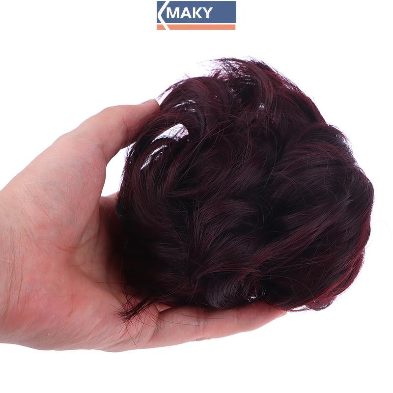 Onetimingcool Hoa Bud Tóc Giả Móng Vuốt Kẹp Tóc Cho Nữ Lộn Xộn Xoăn Ngắn Tổng Hợp Tóc Chignon Donut Con Lăn VN