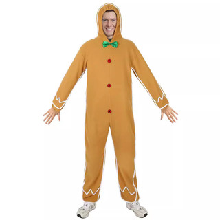 Giáng Sinh Bánh Gừng Người Trang Phục Halloween cos Trang Phục Bánh Gừng Người Jumpsuit Trang Phục Hóa Trang
