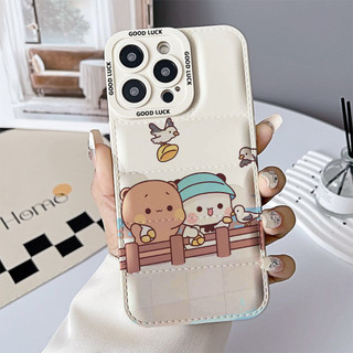 Ốp điện thoại Yier Bubu cho iPhone 17 / 17Air / 16E / 15 Plus / 14 / 13 / 12 / 11 / Pro Max. Chống sốc rơi. Hộp đựng túi khí kiểu áo khoác silicon lỏng che phủ toàn diện