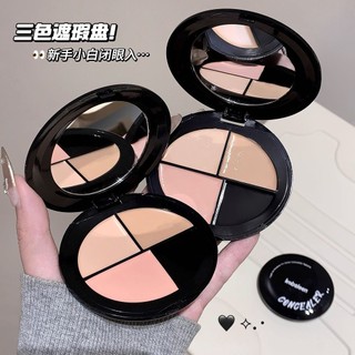 Mặt Ánh Sáng Bóng kobeleen Bảng Điều Chỉnh Vòng Tròn Tối Làm Sáng Trang Điểm Rách Rãnh Tricolor Mụn Dấu Che Khuyết Điểm