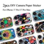 Nhãn Dán Camera Mềm Graffiti Tùy Chỉnh DIY Cho iPhone 17 Pro / 17 Pro Max Trang Trí Camera Phim Chống Mài Mòn Chống Trầy Xước Bảo Vệ Camera