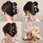 Kẹp Tóc / Kẹp Càng Cua Họa To Lớn 14cm Acrylic Đen Thời Trang Hàn Quốc Cho Nữ - Phụ Kiện Tóc