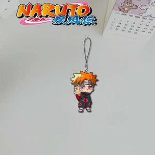 Naruto 2D Sasuke Kakashi Haruno Sakura anime peripheral cartoon mobile phone chain mobile phone lanyard high-value