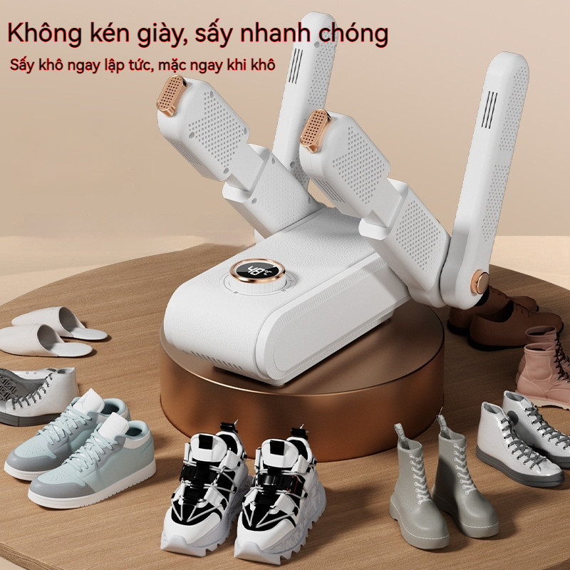 Phong Cách Mới Máy Sấy Giày Thời Gian Thông Minh 360 Độ Lưu Thông Không Khí Nóng Khử Mùi Khử Mùi Máy Sấy Giày Di Động Có Thể Gập Lại