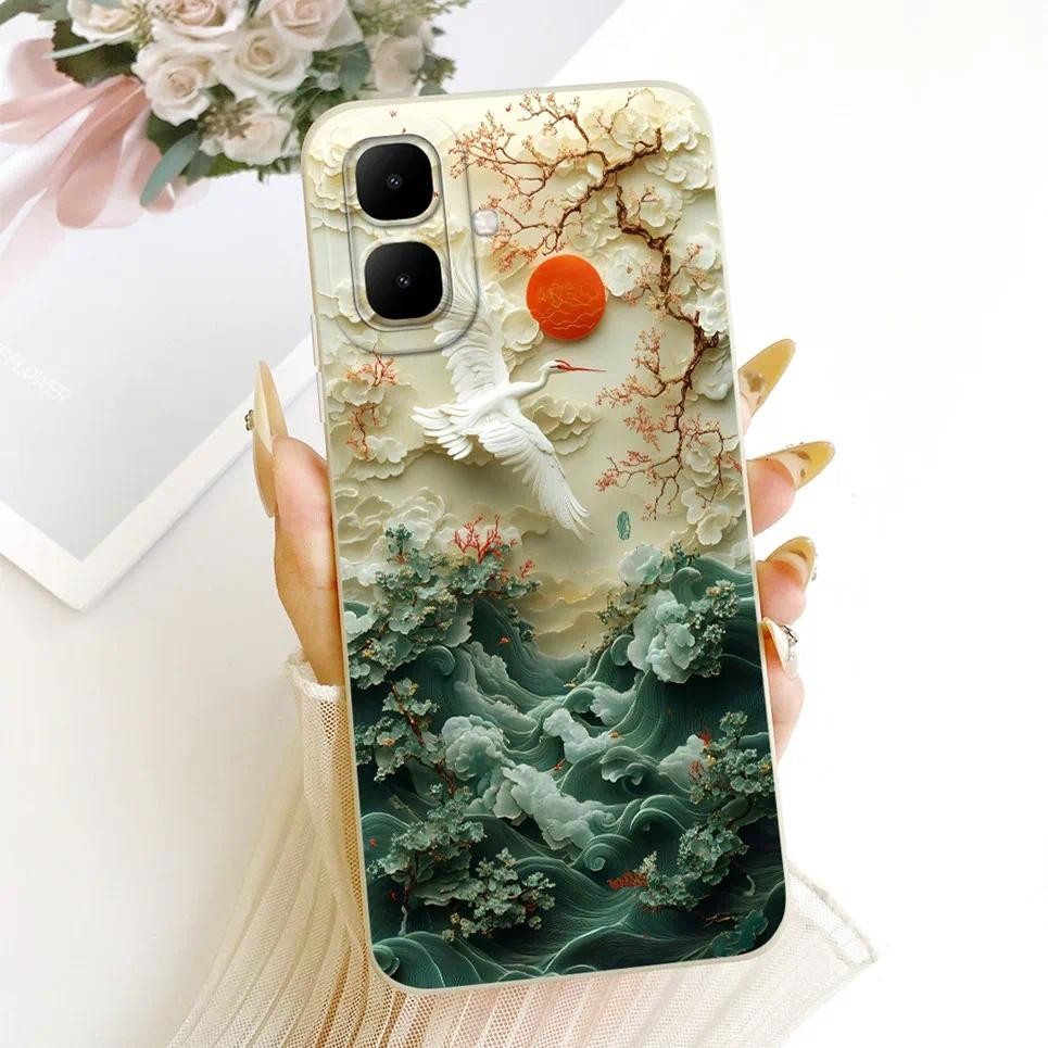 Ốp Điện Thoại In Hình Mèo Anh Đào Cho Infinix Smart 10 X6725 Ốp Lưng Silicon Lỏng Mờ Funda Cho Vỏ Thông Minh 10 Plus