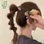1 Dây Cao Su Co Giãn Trái Tim Dành Cho Nữ Bé Gái Dây Điện Thoại Dây Buộc Tóc Vòng Xoắn Ốc Cuộn Dây Tóc Phụ Kiện Giá Đỡ Đuôi Ngựa