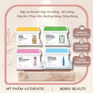 Mặt nạ Wonjin hộp 10 miếng - 30 miếng | Cấp ẩm, Phục Hồi, Dưỡng Sáng, Căng Bóng