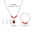 E-WOITD Vintage Thời Trang Ngọc Trai Bộ Trang Sức Dành Cho Nữ Nelace Bông Tai Bộ Vòng Tay Tiệc Cưới Trang Sức Quà Tặng Pendientes E-WOITD