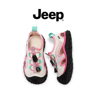 JEEP Giày Sandal Bảo Vệ Ngón Chân Phong Cách Mới Bé Trai Nhẹ Thoáng Khí Chống Trơn Trượt