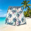 Quần short đi biển thoải mái in hoa 3D phong cách Hawaii Unisex nhanh khô
