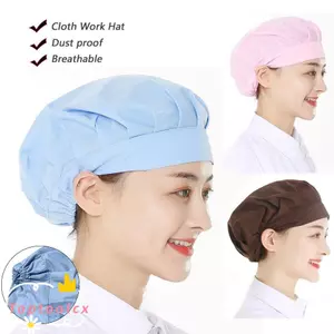 TOPTOOLCX Mũ làm việc chống bụi, Dịch vụ thực phẩm Quấn tóc Mũ tóc, Phụ nữ Nam Cotton Work Headband Mũ đầu bếp Ăn uống