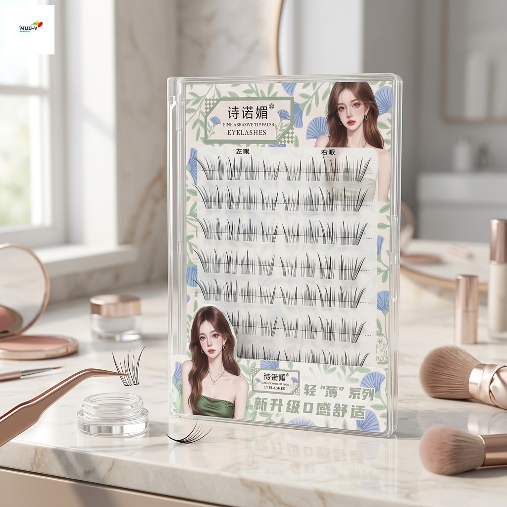 Lông mi giả tự nhiên phong cách Hàn Quốc dành cho nữ C Curl Fiber Mi 9-13mm