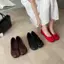 TT Ngọt Nơ Chia Ngón Chân Giày Satin Ballet Nữ Giày Đế Bằng Thoải Mái Không Mệt Mỏi Chân 2026