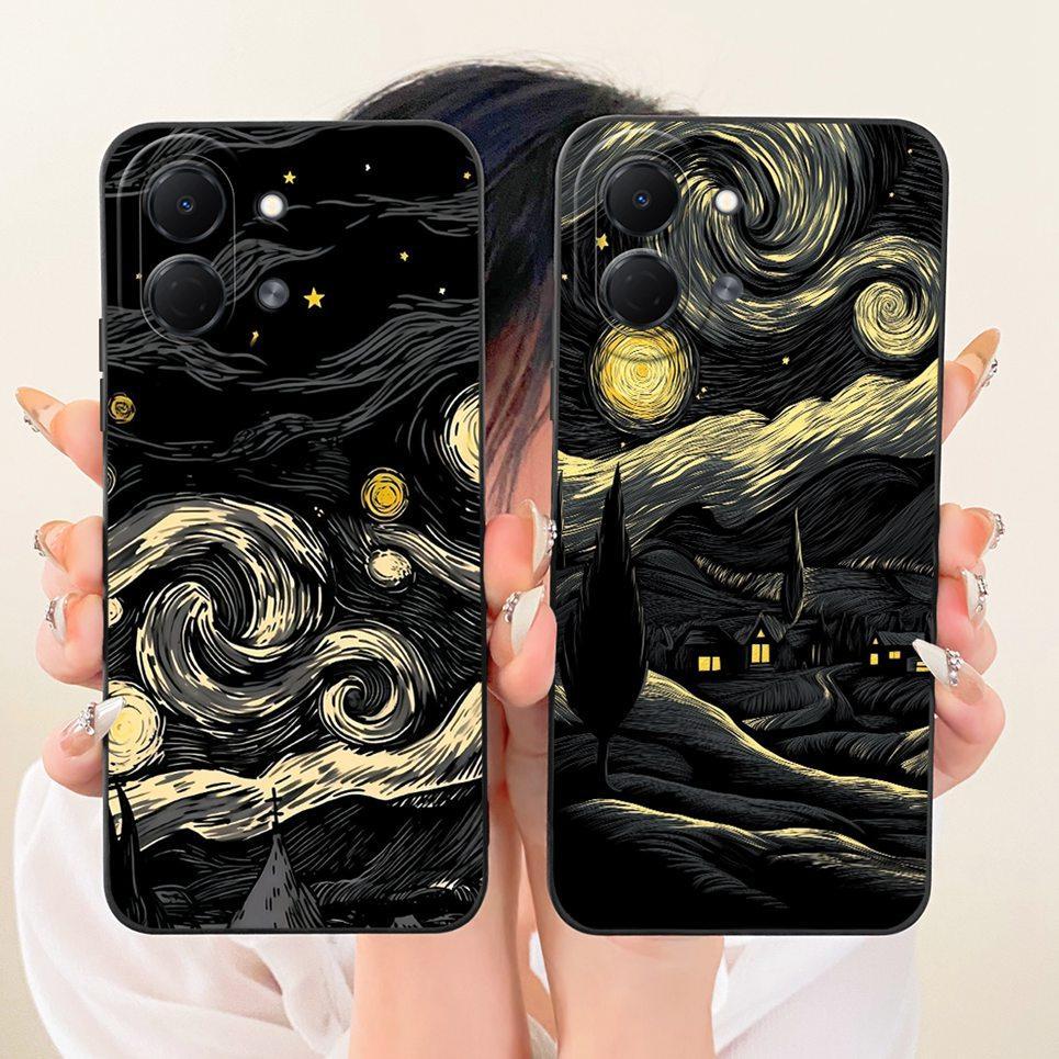 Phim Hoạt Hình Thẩm Mỹ Cặp Đôi Trái Tim Thời Trang Vỏ Cho Tecno Spark Go 3 GO3 KN3 Ốp Lưng Mờ Chống Sốc Silicon Mềm Vỏ Điện Thoại