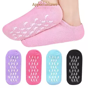Tất dưỡng ẩm chân IAPPORTUNIA, Tất dưỡng ẩm khô nứt nẻ dành cho nữ, Gel Spa Gel Phục hồi móng chân có thể tái sử dụng Bảo vệ da