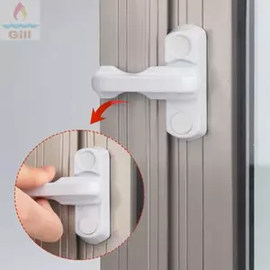 Khóa T-Lock GILL, Khóa cửa sổ chốt quét bằng nhựa, Sử dụng gia đình Mở bên trong bên ngoài Khóa cửa sổ an ninh bằng thép không gỉ Cửa ban công
