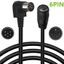 Cáp nối dài DIN 6 chân góc phải 90 độ, Nam sang Nữ, dành cho MIDI, Micrô cầm tay, Nhạc cụ kỹ thuật số, Thiết bị công nghiệp, 0,5 / 1 / 1,5 / 3 mét