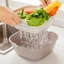 Giỏ đựng rau củ hai lớp Giỏ đựng nước trái cây đa chức năng Phòng khách Hộ gia đình Phong cách mới Nhà bếp Giỏ rửa trái cây Ve
