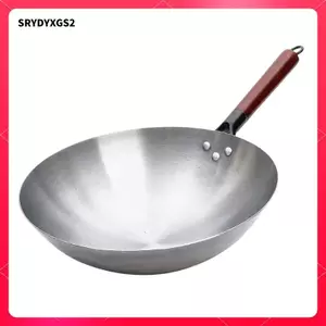 Chảo chiên sắt đa năng có tay cầm bằng gỗ Chảo rán chống dính cho nhà bếp gia đình