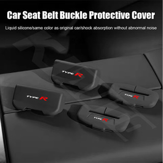 Honda Type R Dây An Toàn Ô Tô Khóa Bảo Vệ Bao Silicon Mềm Chống Va Chạm Vỏ Dây An Toàn Ô Tô Cắm Dành Cho Thành Phố Civic HRV BRV CRV WRV Brio Fit Vezel Jazz Accord RS Nội Thất