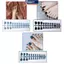 MAKY 24 Chiếc Màu Trơn Đầu Móng Tay Vuông Bấm Ngắn Trên Móng Chân Acrylic Ngón Chân Giả Móng Tay Full Cover Nhân Tạo Chân Nối Dài Mẹo VN