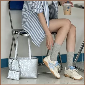 SQ11 2026 Mới Màu Trơn Túi Tote Thường Ngày Cho Nữ Thời Trang Dung Tích Lớn Mua Sắm Tay Nách Túi