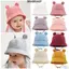 Mũ chống nắng cho bé BRABRAA, Mũ chống nắng Cotton Panama 3-12M Muslin, Mũ trẻ sơ sinh mềm Mũ trẻ em có tai Mũ xô sơ sinh có thể điều chỉnh Chơi ngoài trời